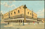Image of front of postcard showing Palazzo Ducale, Venice, Italy