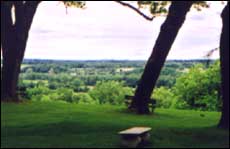 Image of View of the Mohawk Valley from Auriesville Shrine. Photo by Sherrill Harbison.