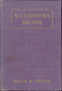 Cover of first edition of Alexander's Bridge